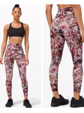 Lululemon Wunder Train High-Rise Tight 25" in Urbantricity Multi Size 4